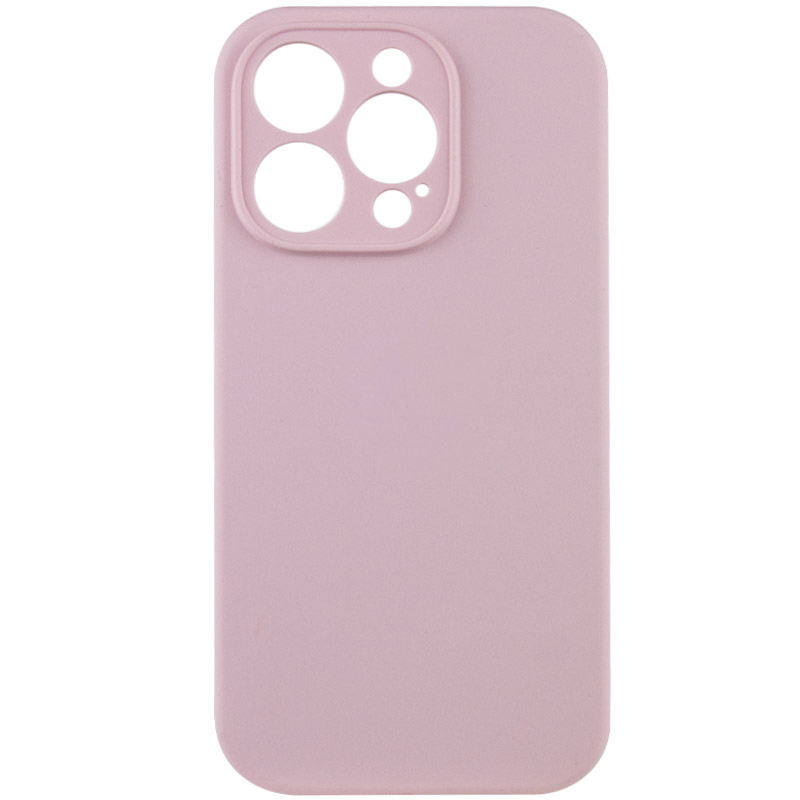 Чохол Silicone Case Full Camera Protective (AA) NO LOGO для Apple iPhone 13 Pro (6.1") (Рожевий / Chalk Pink)