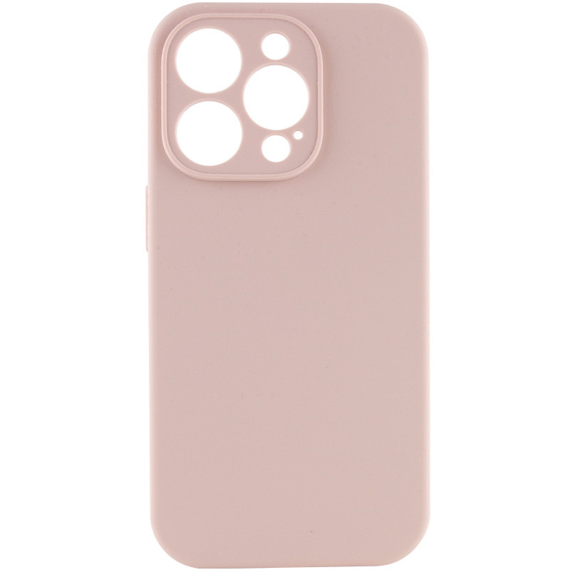 Чохол Silicone Case Full Camera Protective (AA) NO LOGO для Apple iPhone 13 Pro (6.1") (Рожевий / Pink Sand)