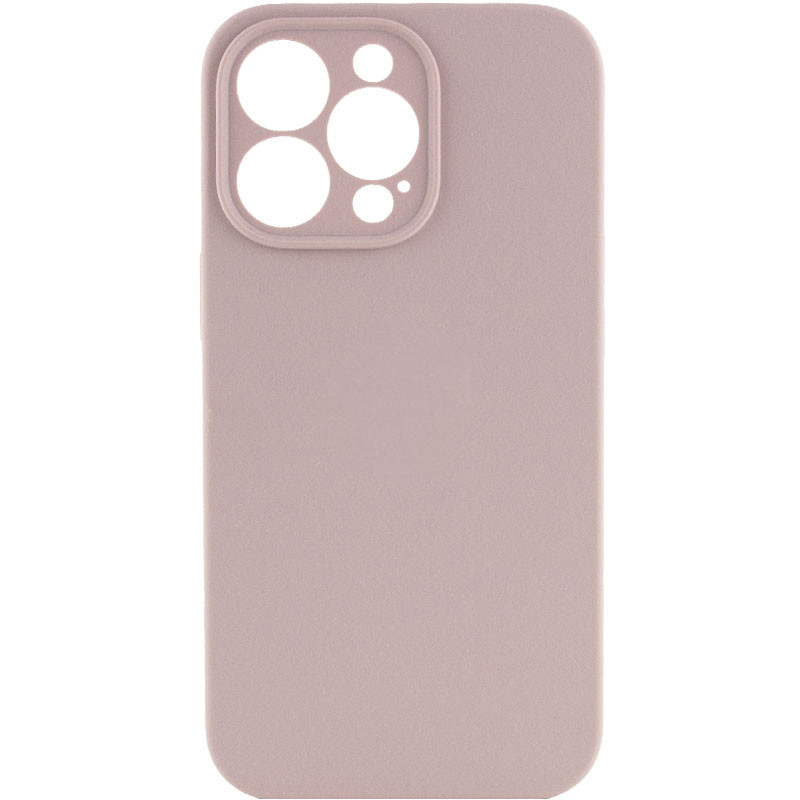 Чехол Silicone Case Full Camera Protective (AA) NO LOGO для Apple iPhone 13 Pro (6.1") (Серый / Lavender)