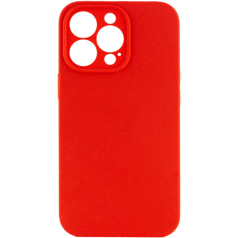 Чехол Silicone Case Full Camera Protective (AA) NO LOGO для Apple iPhone 13 Pro Max (6.7") (Красный / Red)