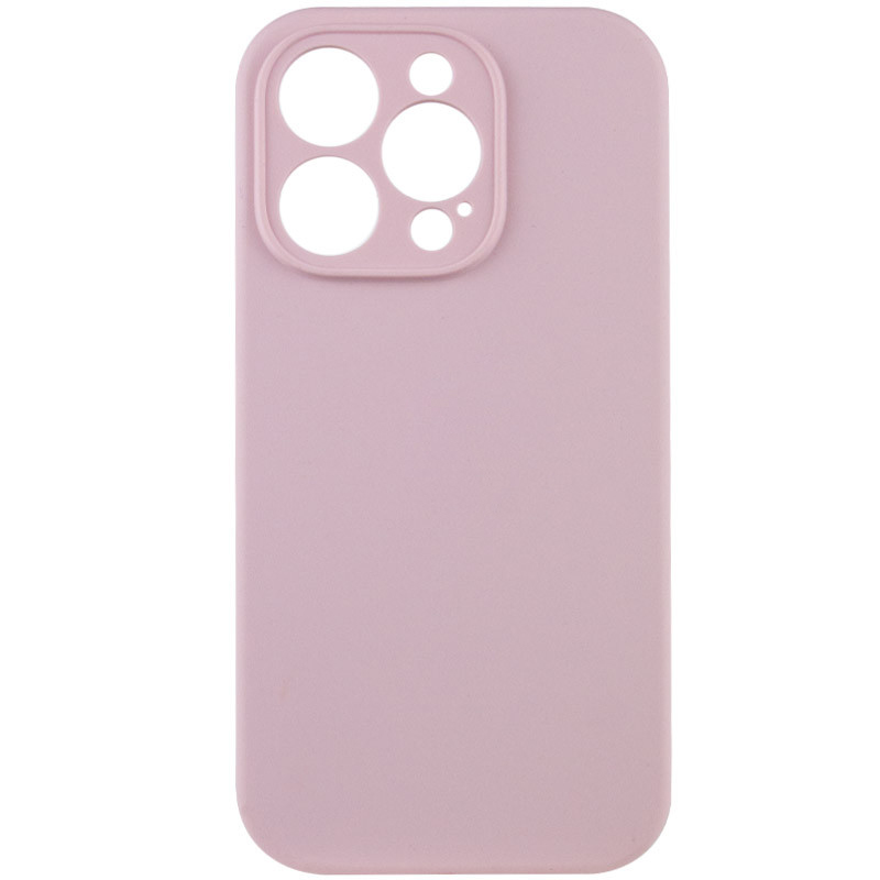 Чехол Silicone Case Full Camera Protective (AA) NO LOGO для Apple iPhone 13 Pro Max (6.7") (Розовый / Chalk Pink)