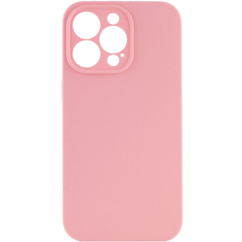 Чехол Silicone Case Full Camera Protective (AA) NO LOGO для Apple iPhone 13 Pro Max (6.7") (Розовый / Light pink)