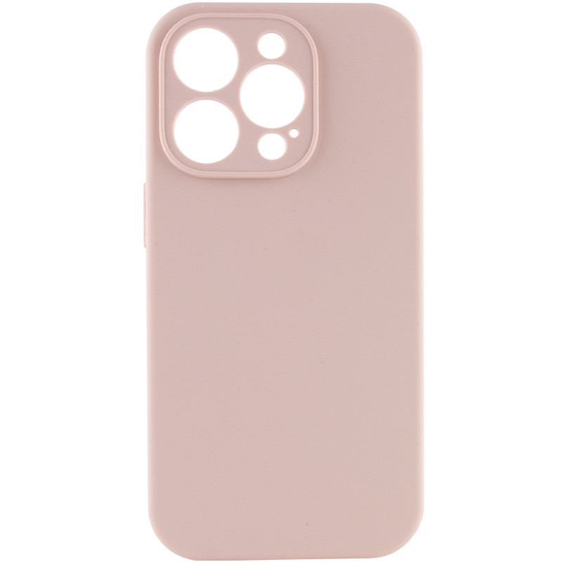 Чохол Silicone Case Full Camera Protective (AA) NO LOGO для Apple iPhone 13 Pro Max (6.7") (Рожевий / Pink Sand)