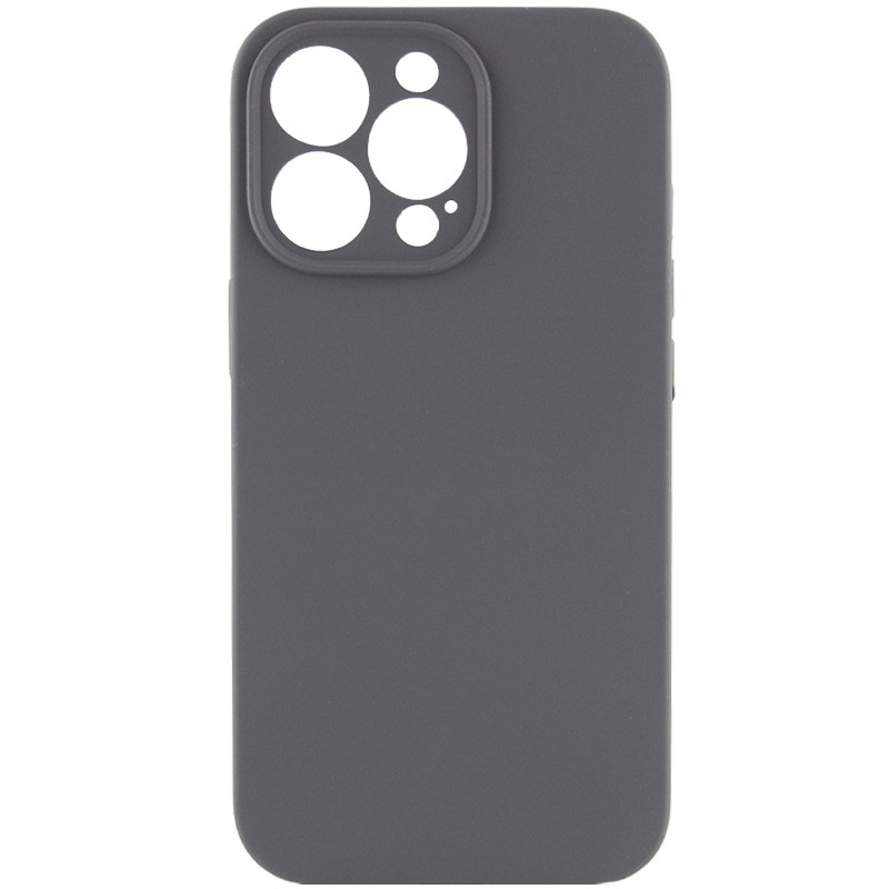 Чохол Silicone Case Full Camera Protective (AA) NO LOGO для Apple iPhone 13 Pro Max (6.7") (Сірий / Dark Gray)