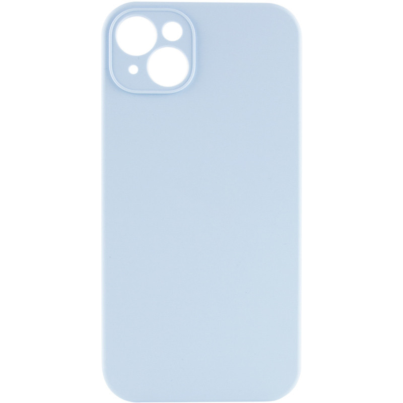 Чехол Silicone Case Full Camera Protective (AA) NO LOGO для Apple iPhone 14 (6.1") (Голубой / Sweet Blue)