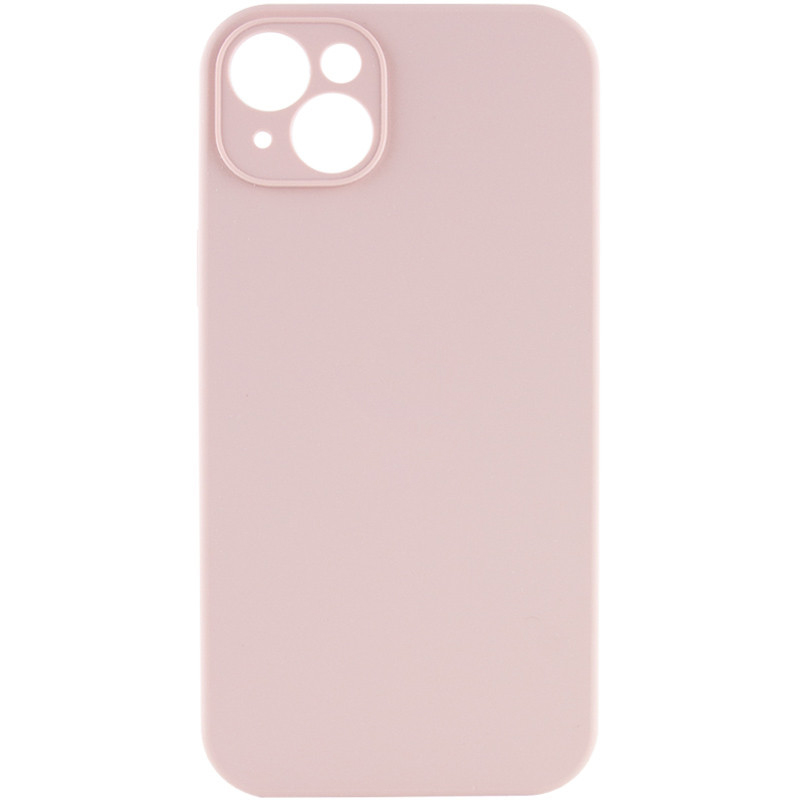 Чохол Silicone Case Full Camera Protective (AA) NO LOGO для Apple iPhone 14 (6.1") (Рожевий / Pink Sand)