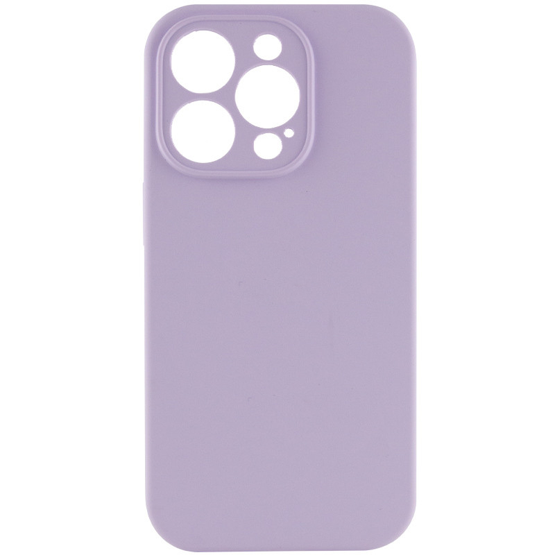 Чехол Silicone Case Full Camera Protective (AA) NO LOGO для Apple iPhone 14 Pro (6.1") (Сиреневый / Lilac)