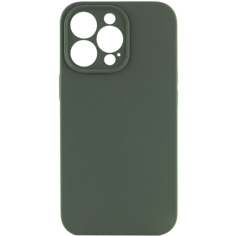 Чехол Silicone Case Full Camera Protective (AA) NO LOGO для Apple iPhone 14 Pro (6.1") (Зеленый / Cyprus Green)