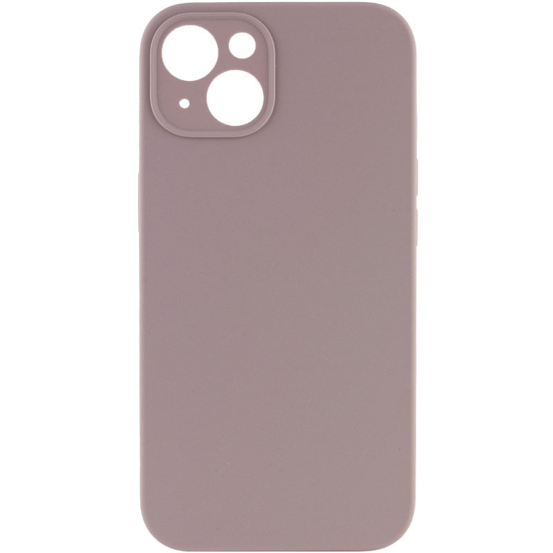 Чохол Silicone Case Full Camera Protective (AA) NO LOGO для Apple iPhone 15 (6.1") (Сірий / Lavender)