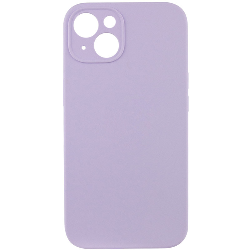 Чехол Silicone Case Full Camera Protective (AA) NO LOGO для Apple iPhone 15 Plus (6.7") (Сиреневый / Lilac)