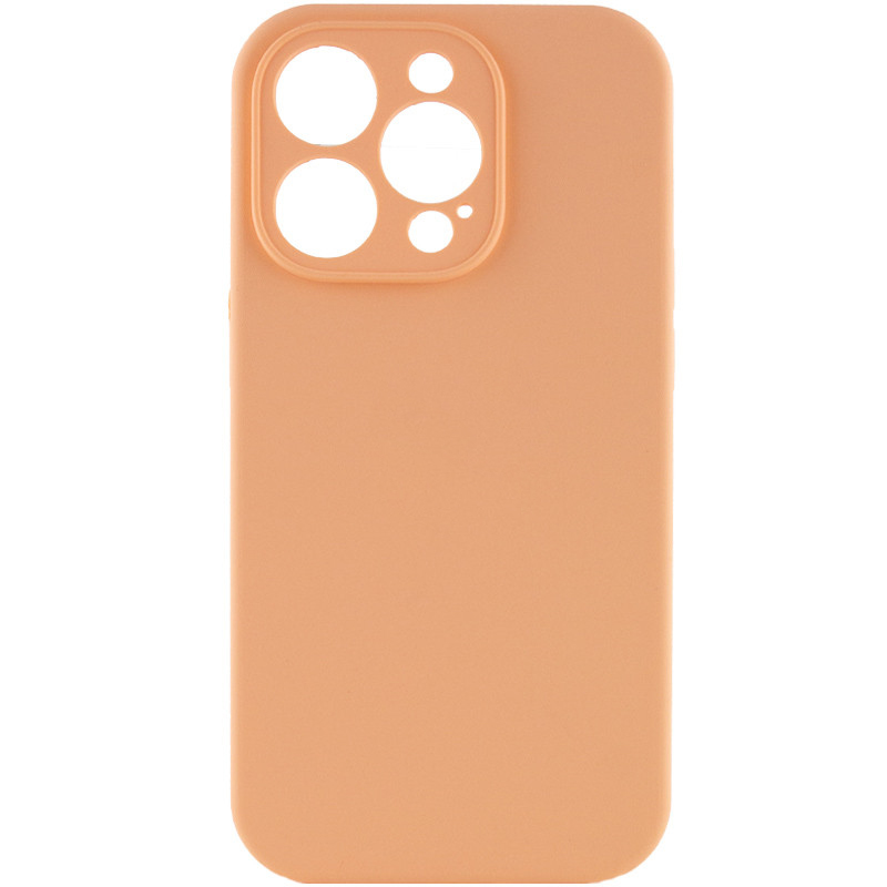 Чохол Silicone Case Full Camera Protective (AA) NO LOGO для Apple iPhone 15 Pro (6.1") (Помаранчевий / Cantaloupe)