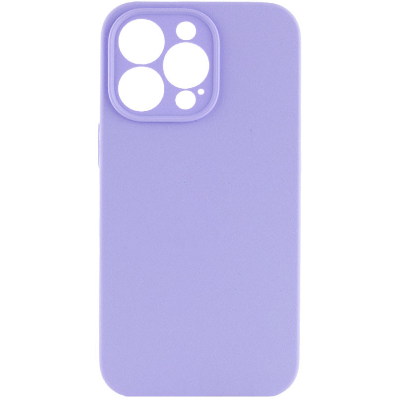 Чохол Silicone Case Full Camera Protective (AA) NO LOGO для Apple iPhone 15 Pro (6.1") (Бузковий / Dasheen)