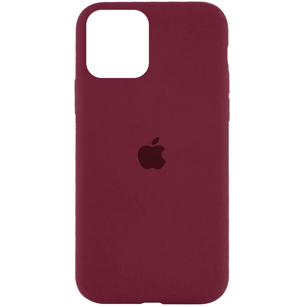 Чохол Silicone Case Full Protective (AA) для Apple iPhone 11 Pro (5.8") (Бордовий / Plum)