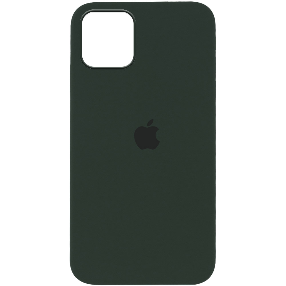 Чехол Silicone Case Full Protective (AA) для Apple iPhone 12 Pro / 12 (6.1") (Зеленый / Cyprus Green)