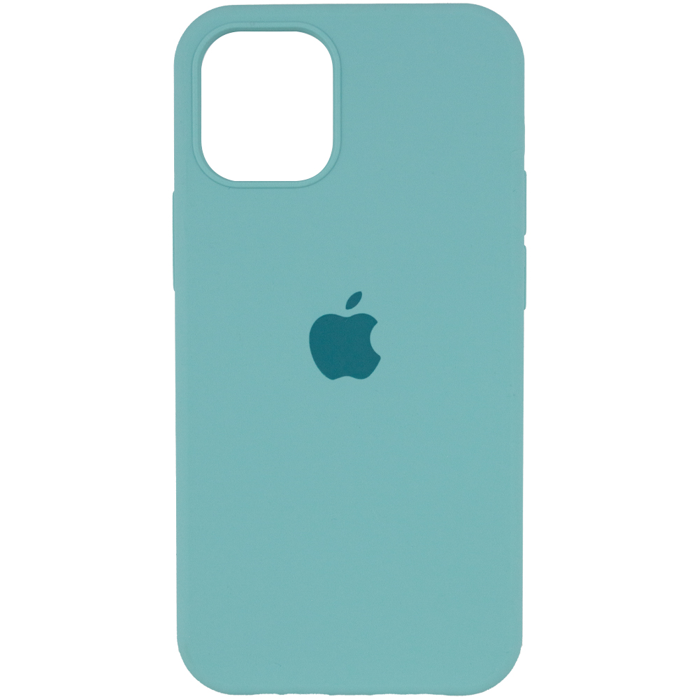 Чехол Silicone Case Full Protective (AA) для Apple iPhone 13 (6.1") (Бирюзовый / Marine Green)