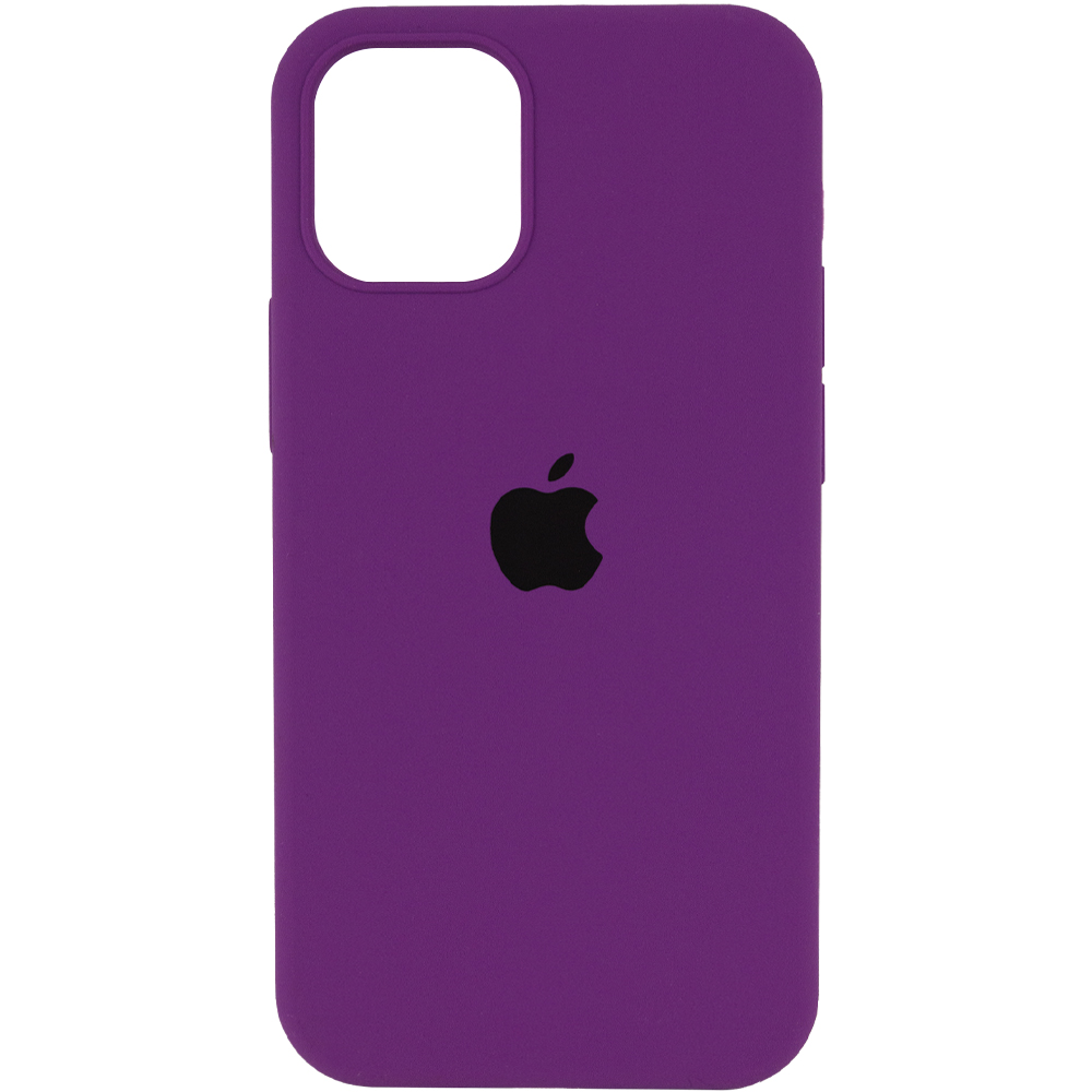 Чехол Silicone Case Full Protective (AA) для Apple iPhone 13 (6.1") (Фиолетовый / Grape)
