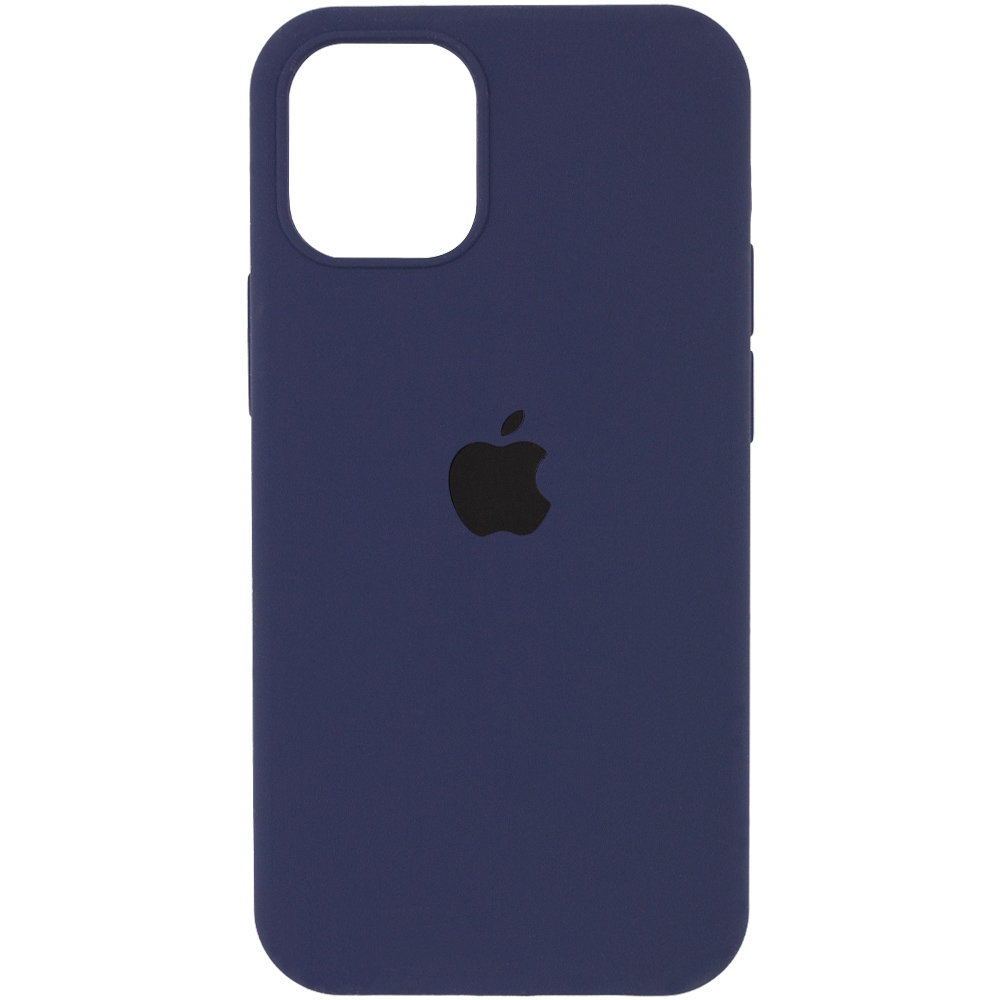 Чехол Silicone Case Full Protective (AA) для Apple iPhone 13 (6.1") (Темный Синий / Midnight Blue)