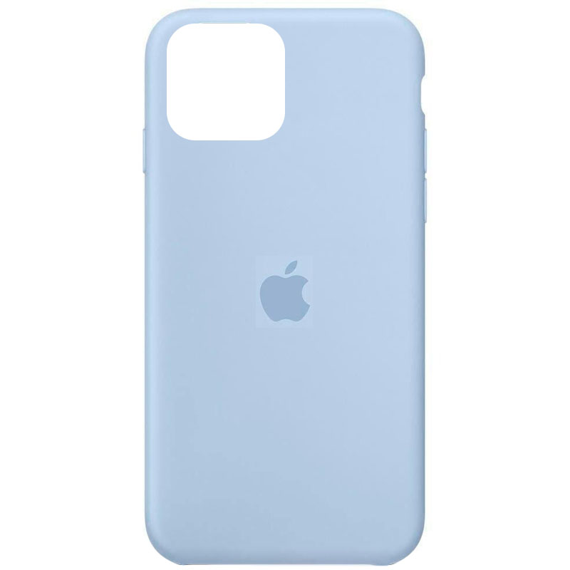 Чехол Silicone Case Full Protective (AA) для Apple iPhone 13 Pro (6.1") (Голубой / Baby Blue)