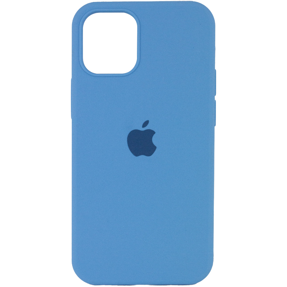 Чехол Silicone Case Full Protective (AA) для Apple iPhone 13 Pro (6.1") (Голубой / Cornflower)