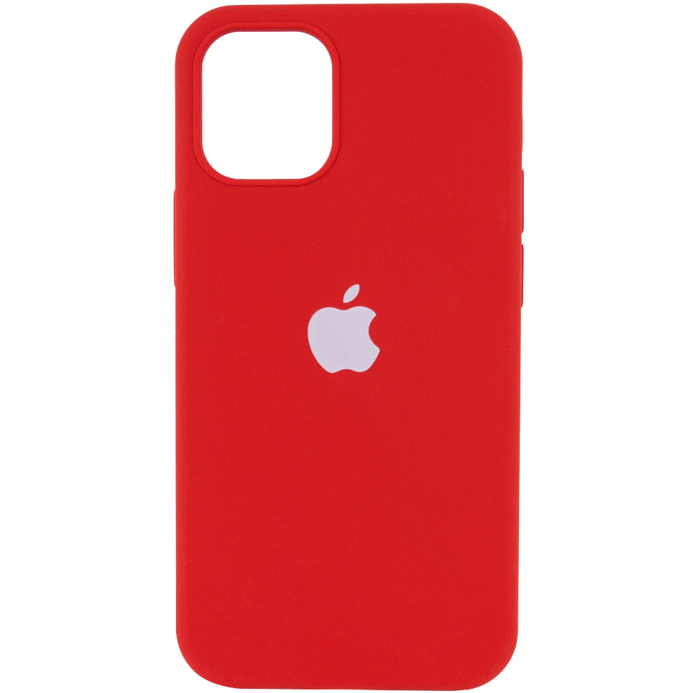 Чехол Silicone Case Full Protective (AA) для Apple iPhone 13 Pro (6.1") (Красный / Dark Red)