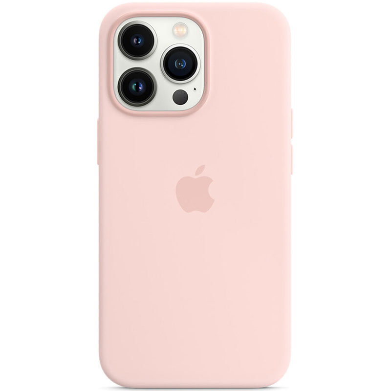 Чохол Silicone Case Full Protective (AA) для Apple iPhone 13 Pro (6.1") (Рожевий / Chalk Pink)