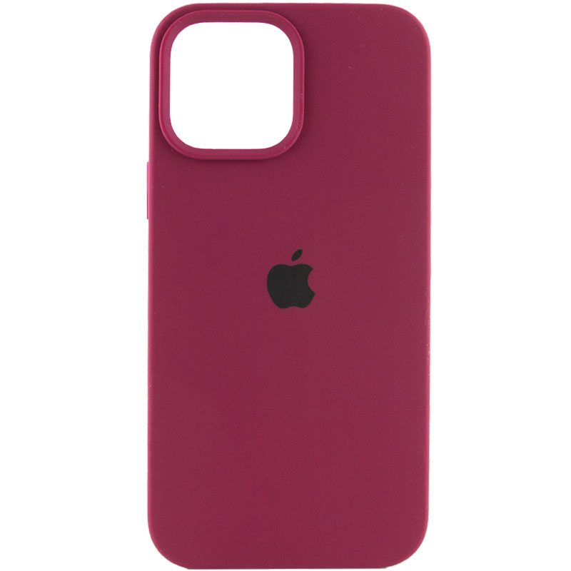 Чехол Silicone Case Full Protective (AA) для Apple iPhone 13 Pro Max (6.7") (Бордовый / Maroon)