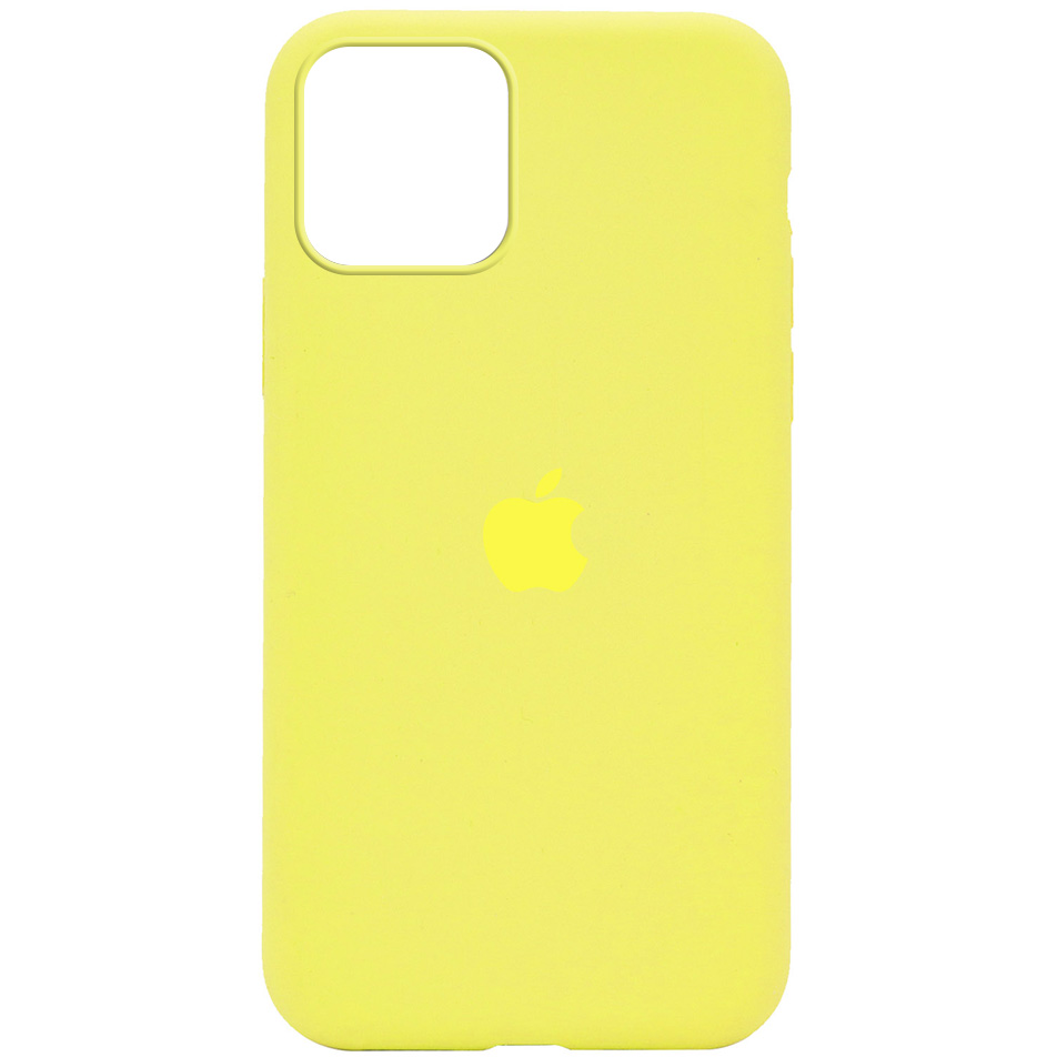 Чохол Silicone Case Full Protective (AA) для Apple iPhone 15 Pro (6.1") (Жовтий / Bright Yellow)