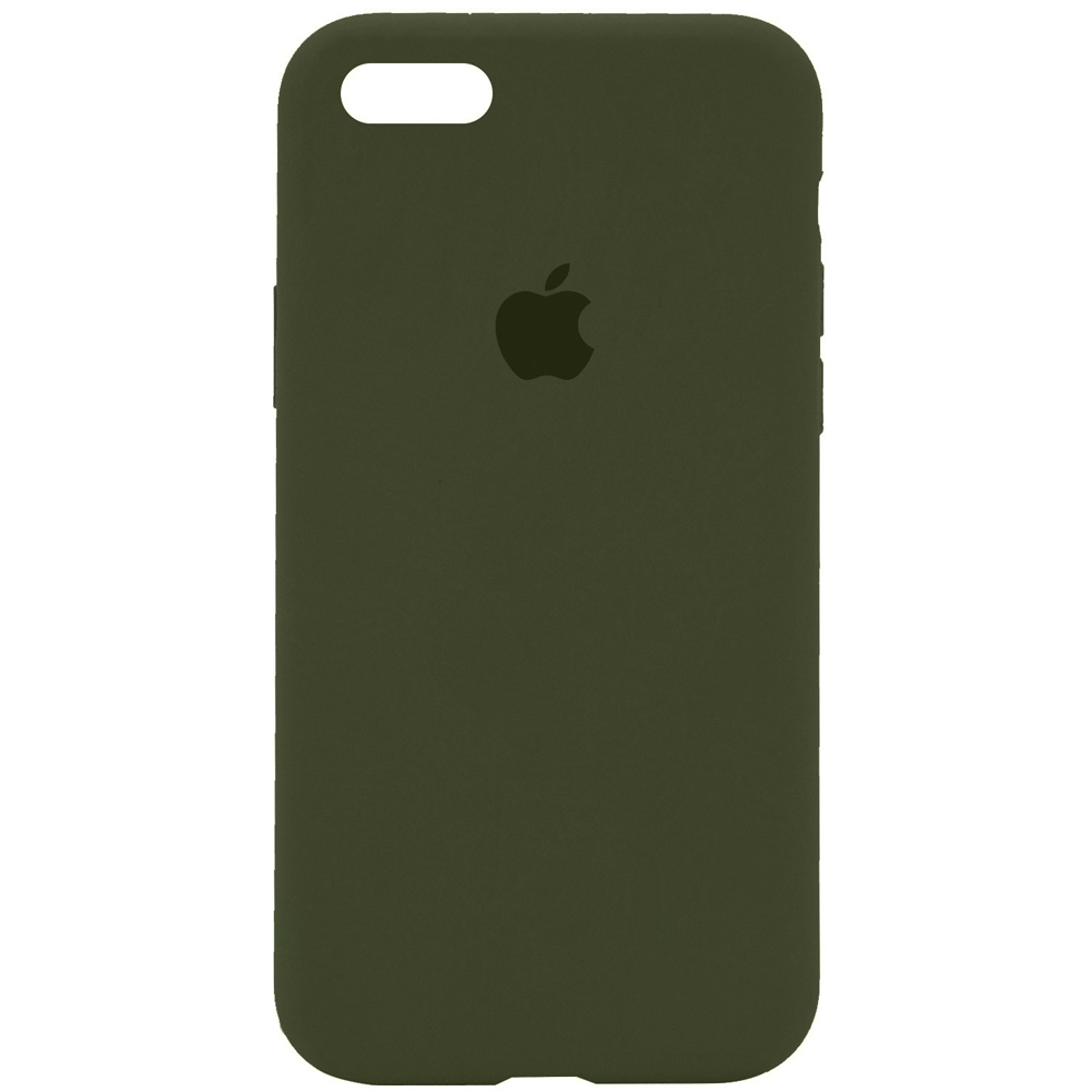 Чохол Silicone Case Full Protective (AA) для Apple iPhone 6/6s (4.7") (Зелений / Dark Olive)