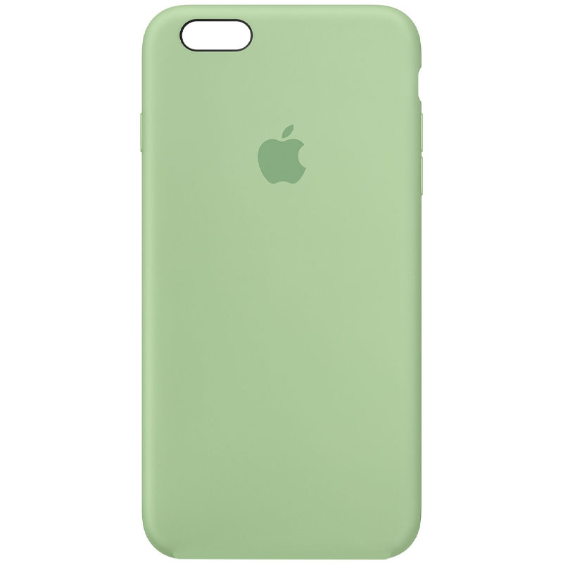Чехол Silicone Case Full Protective (AA) для Apple iPhone 6/6s (4.7") (Зеленый / Pistachio)