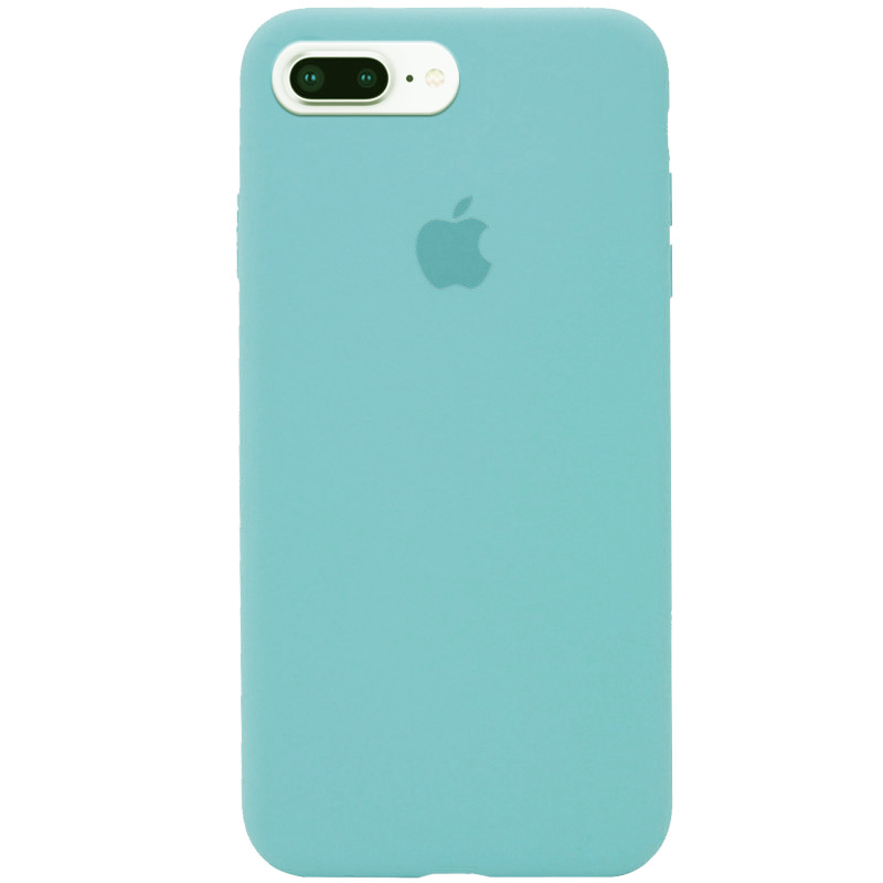 Чехол Silicone Case Full Protective (AA) для Apple iPhone 8 plus (5.5'') (Бирюзовый / Swimming pool)