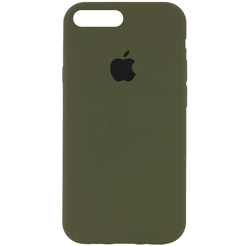 Чехол Silicone Case Full Protective (AA) для Apple iPhone 7 plus / 8 plus (5.5") (Зеленый / Dark Olive)