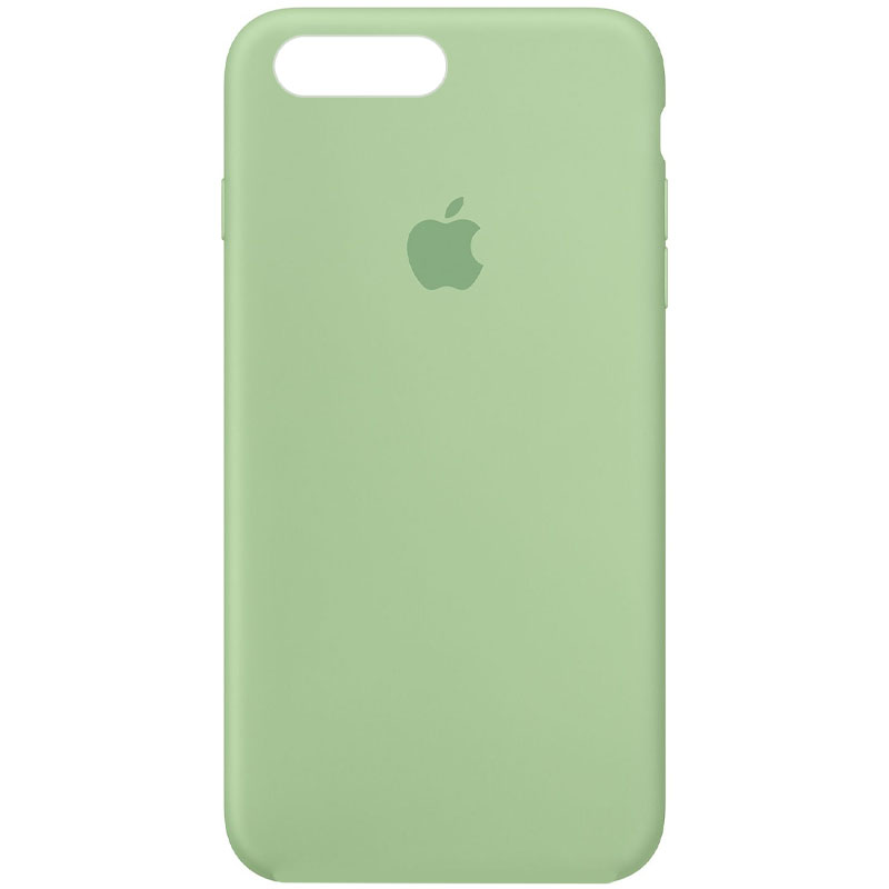 Чехол Silicone Case Full Protective (AA) для Apple iPhone 7 plus / 8 plus (5.5") (Зеленый / Pistachio)