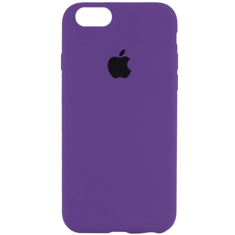 Чехол Silicone Case Full Protective (AA) для Apple iPhone SE (2020) (Фиолетовый / Amethyst)
