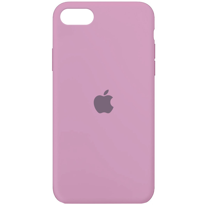 Чехол Silicone Case Full Protective (AA) для Apple iPhone SE (2020) (Лиловый / Lilac Pride)