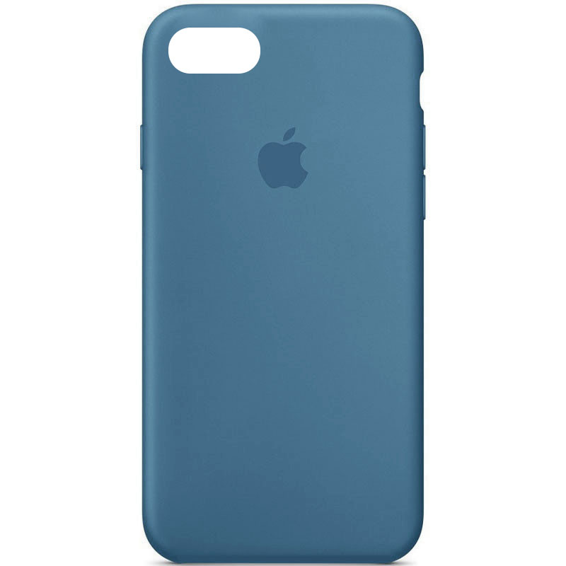 Чохол Silicone Case Full Protective (AA) для Apple iPhone SE (2020) (Синій / Blue Jay)