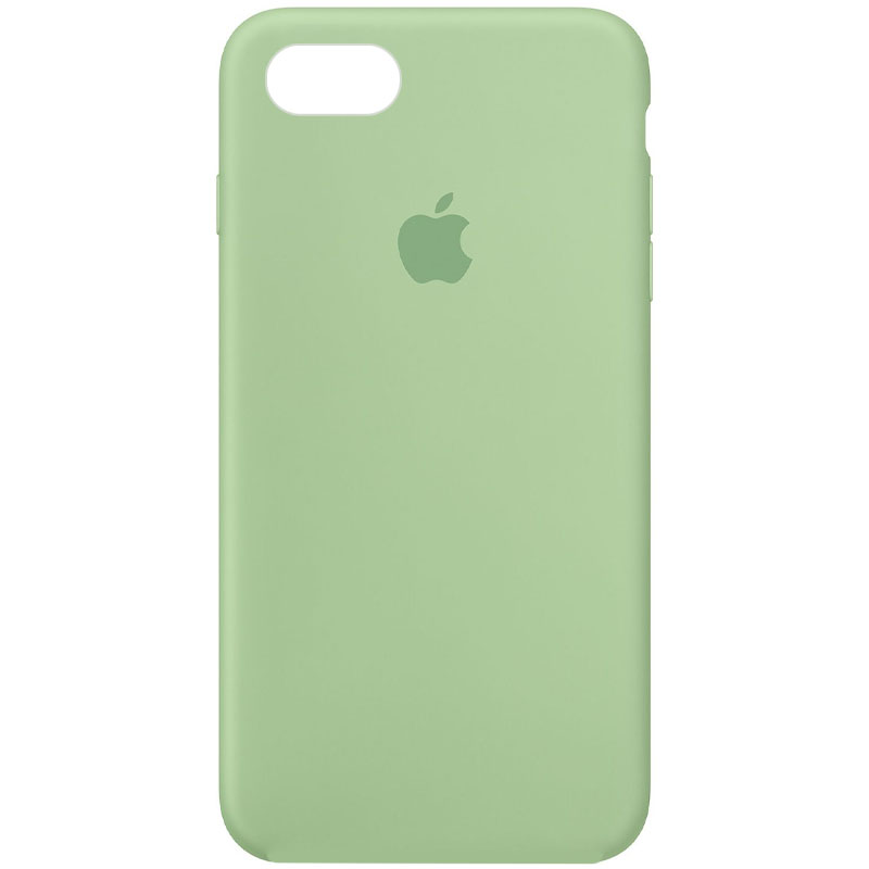 Чохол Silicone Case Full Protective (AA) для Apple iPhone SE (2022) (Зелений / Pistachio)