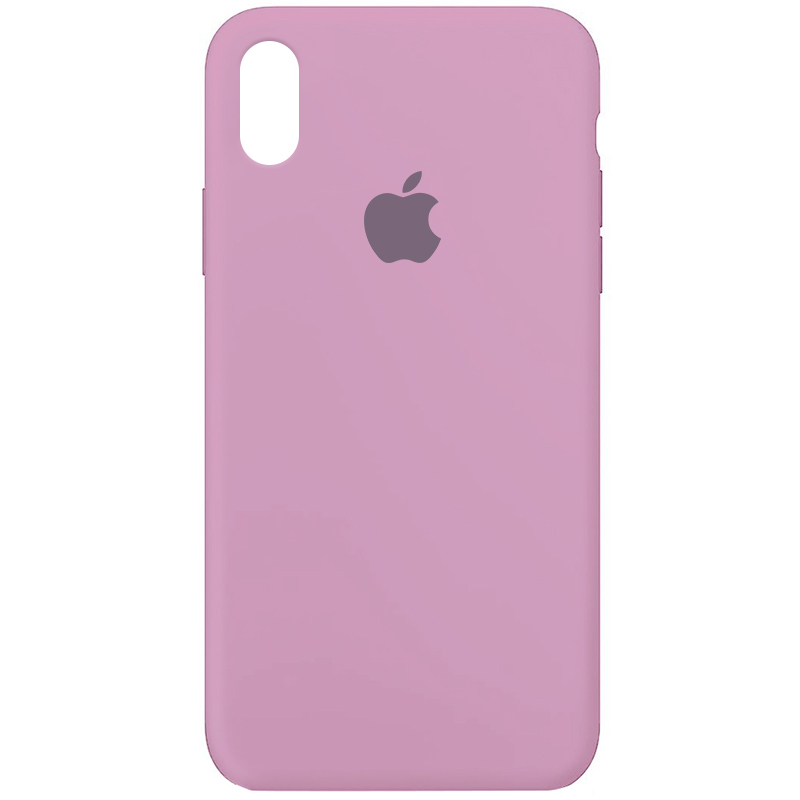 Чехол Silicone Case Full Protective (AA) для Apple iPhone X (5.8") (Лиловый / Lilac Pride)