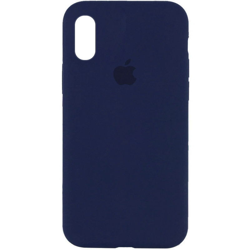 Чехол Silicone Case Full Protective (AA) для Apple iPhone XR (6.1") (Синий / Deep navy)