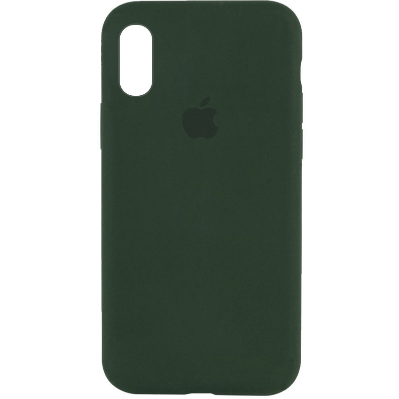 Чехол Silicone Case Full Protective (AA) для Apple iPhone XR (6.1") (Зеленый / Cyprus Green)