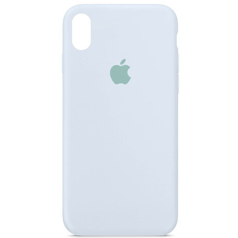Чехол Silicone Case Full Protective (AA) для Apple iPhone XS Max (6.5") (Голубой / Cloud Blue)