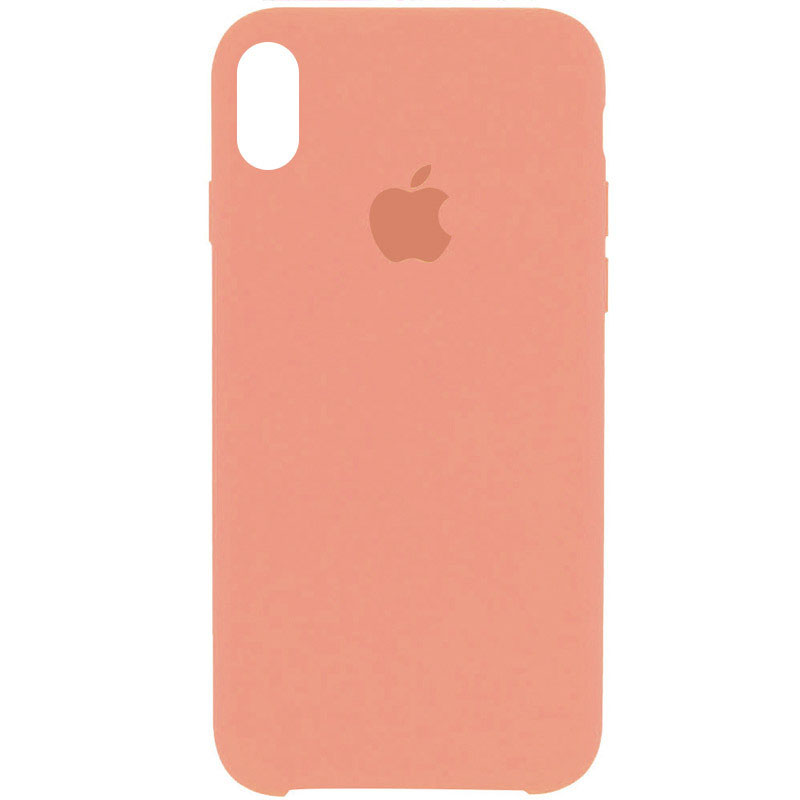 Чохол Silicone Case Full Protective (AA) для Apple iPhone XS Max (6.5") (Рожевий / Peach)