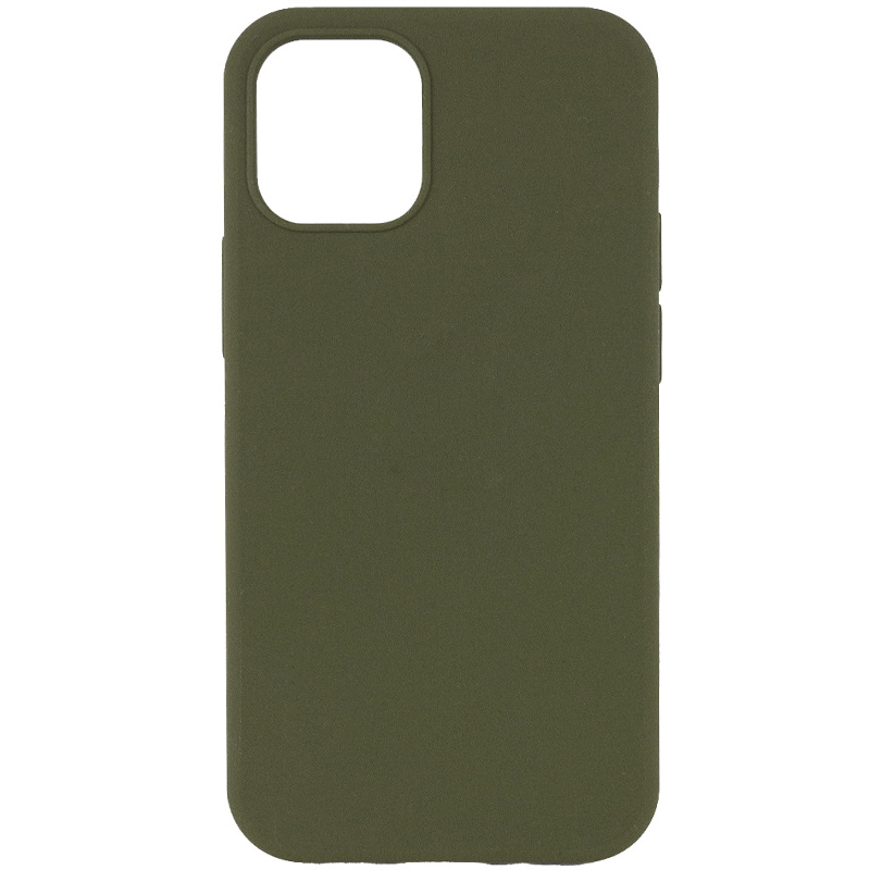 Чохол Silicone Case Full Protective (AA) NO LOGO для Apple iPhone 11 (6.1") (Зелений / Dark Olive)