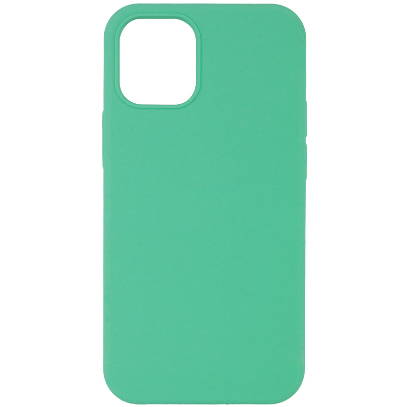 Чохол Silicone Case Full Protective (AA) NO LOGO для Apple iPhone 12 Pro (Зелений / Spearmint)