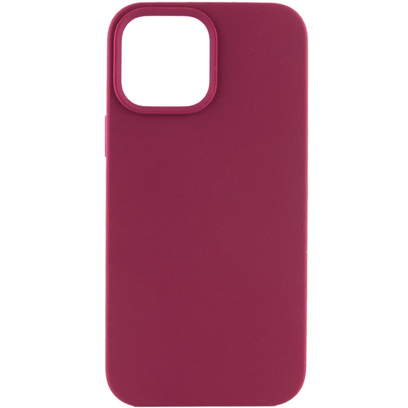 Чохол Silicone Case Full Protective (AA) NO LOGO для Apple iPhone 12 Pro Max (Бордовий / Maroon)