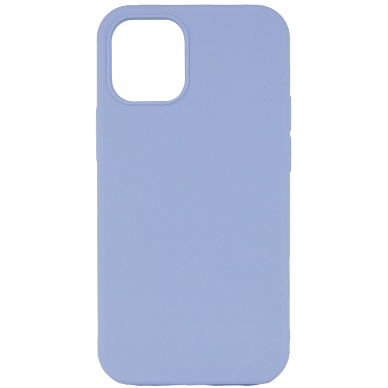 Чохол Silicone Case Full Protective (AA) NO LOGO для Apple iPhone 12 Pro Max (Блакитний / Lilac Blue)