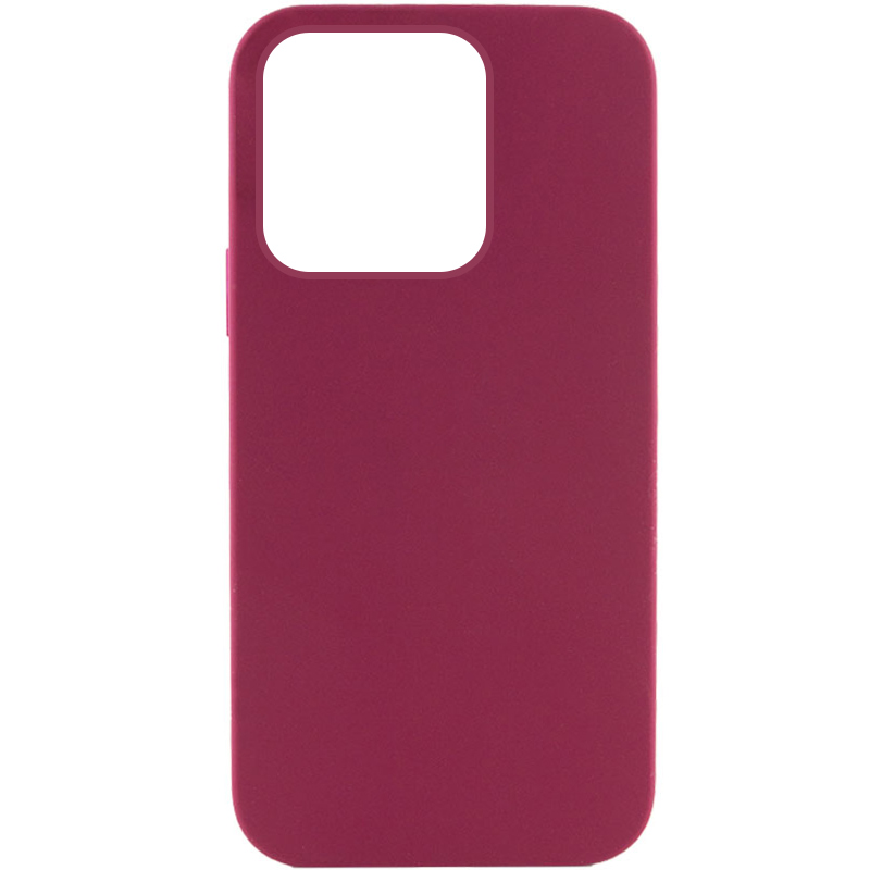 Чохол Silicone Case Full Protective (AA) NO LOGO для Apple iPhone 13 Pro (6.1") (Бордовий / Maroon)