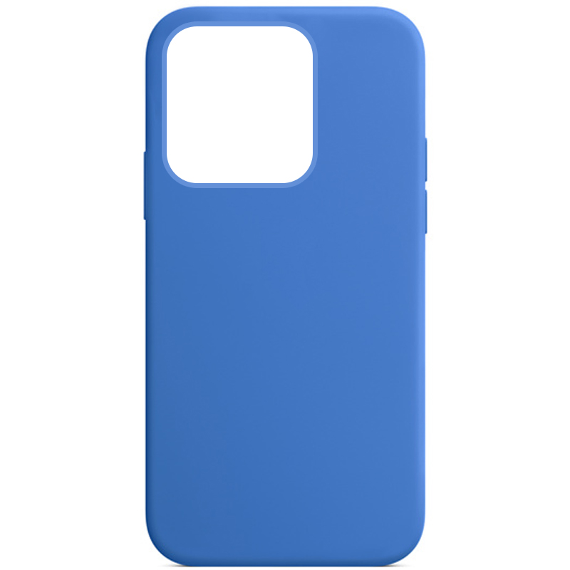 Чехол Silicone Case Full Protective (AA) NO LOGO для Apple iPhone 13 Pro (6.1") (Синий / Capri Blue)