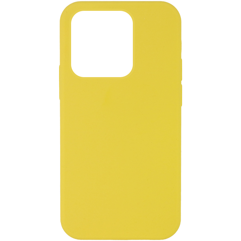 Чохол Silicone Case Full Protective (AA) NO LOGO для Apple iPhone 13 Pro (6.1") (Жовтий / Yellow)