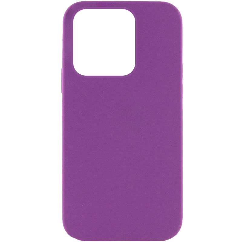 Чехол Silicone Case Full Protective (AA) NO LOGO для Apple iPhone 14 Pro (6.1") (Фиолетовый / Ultra Violet)