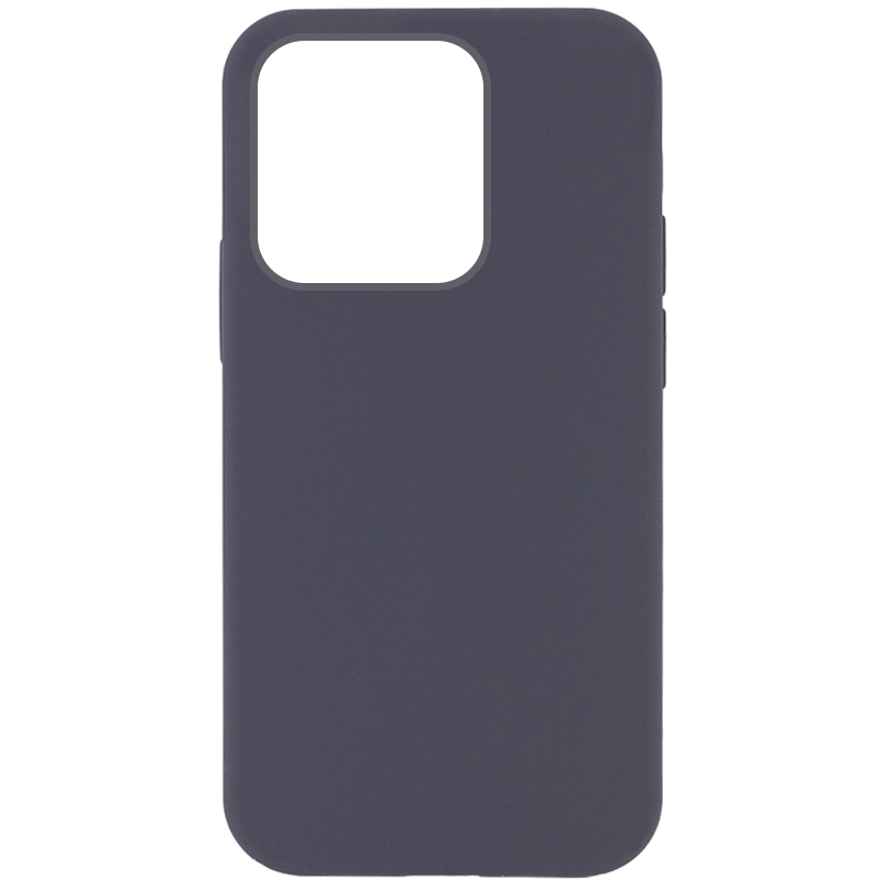 Чохол Silicone Case Full Protective (AA) NO LOGO для Apple iPhone 14 Pro (6.1") (Сірий / Dark Gray)